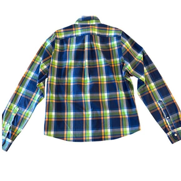 Abercrombie & Fitch Multicolor Plaid Casual Button Up Oxford Shirt Size XXL Y2K - Picture 2 of 9